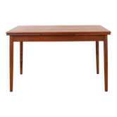 Table à manger extensible en teck danois du milieu du siècle, années 1960.