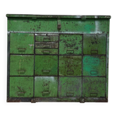 Green metal drawer cabinet