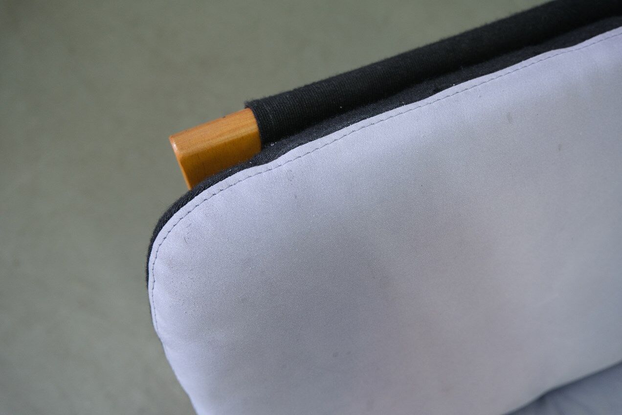 Swedish Leather Lounge Chair with Footrest by Ake Fribytter for Nelo Kroken, 1970s