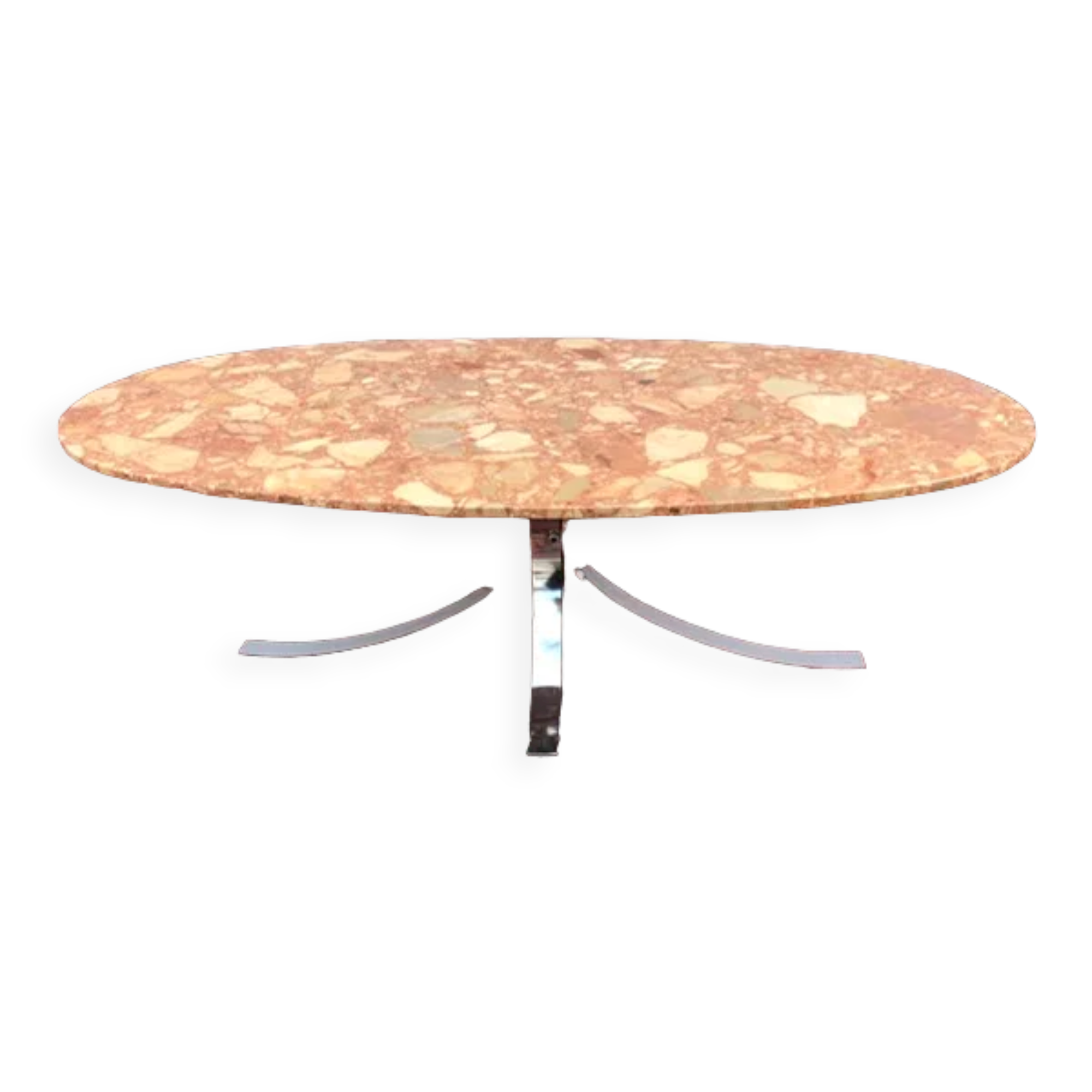 Coffee table in pink marble 1970