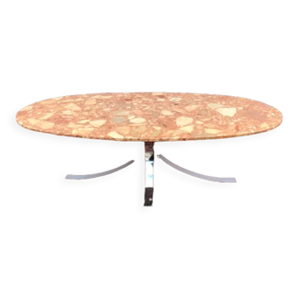 Coffee table in pink marble 1970