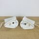 Pair of vintage white metal Lita spotlights