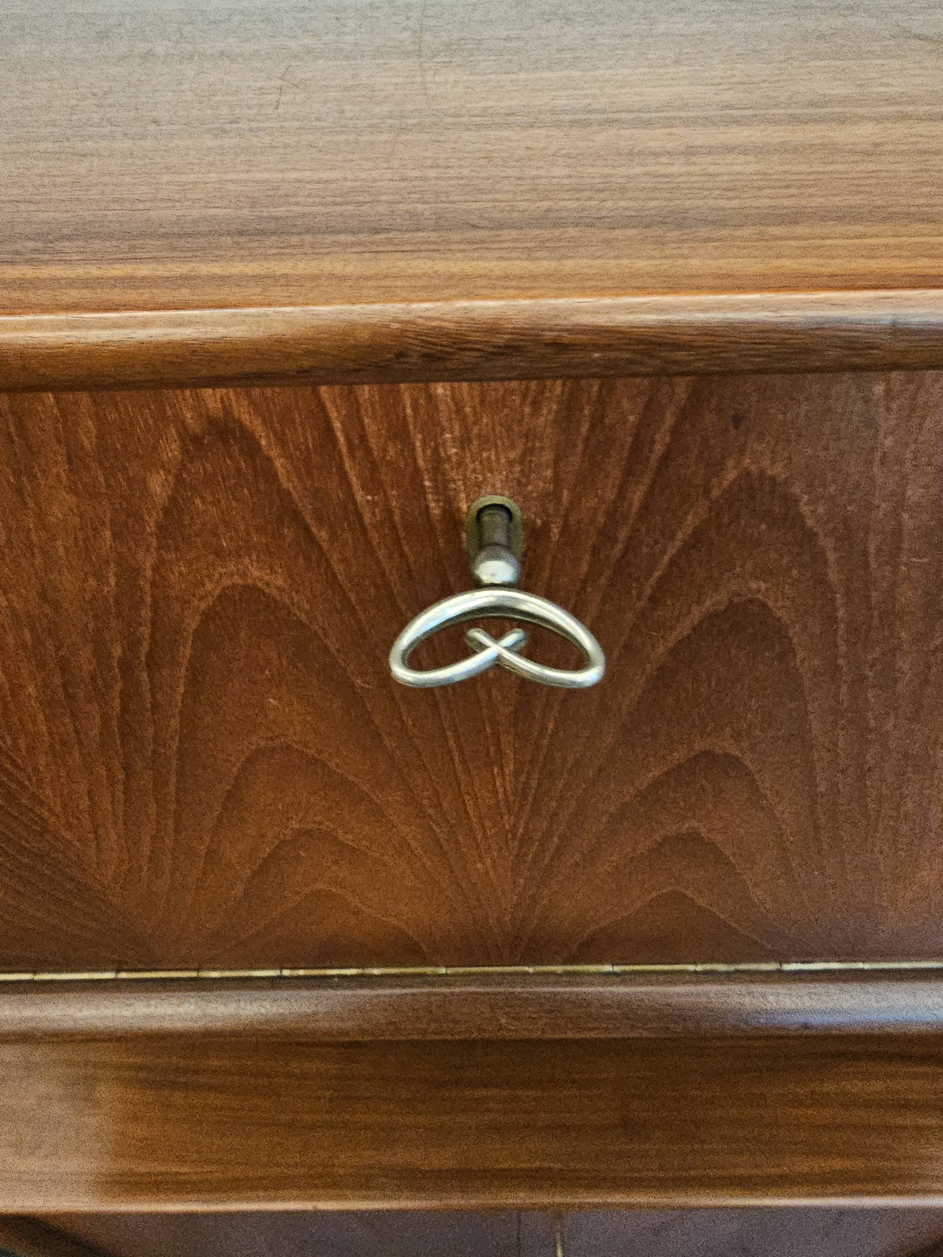 Wall unit wall cabinet teak vintage Dutch Design