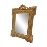 Antique Gilded Mercury Wall Mirror Napoleon III 71x57cm