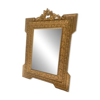 Antique Gilded Mercury Wall Mirror Napoleon III 71x57cm