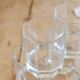 6 vintage octagonal Esso water glasses