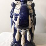 Pair of ceramic elephant side tables