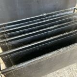 Vintage side table with magazine rack from the 70s