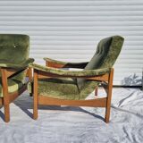 Paire de fauteuils drakkar de Gilbert steiner