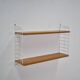 String wall shelf by kajsa & Nisse Strinning  1960s Scandinavian