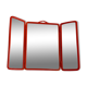 Miroir triptyque plastique orange