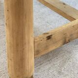 Georges Robert farmhouse table in solid raw wood, 1960, restored