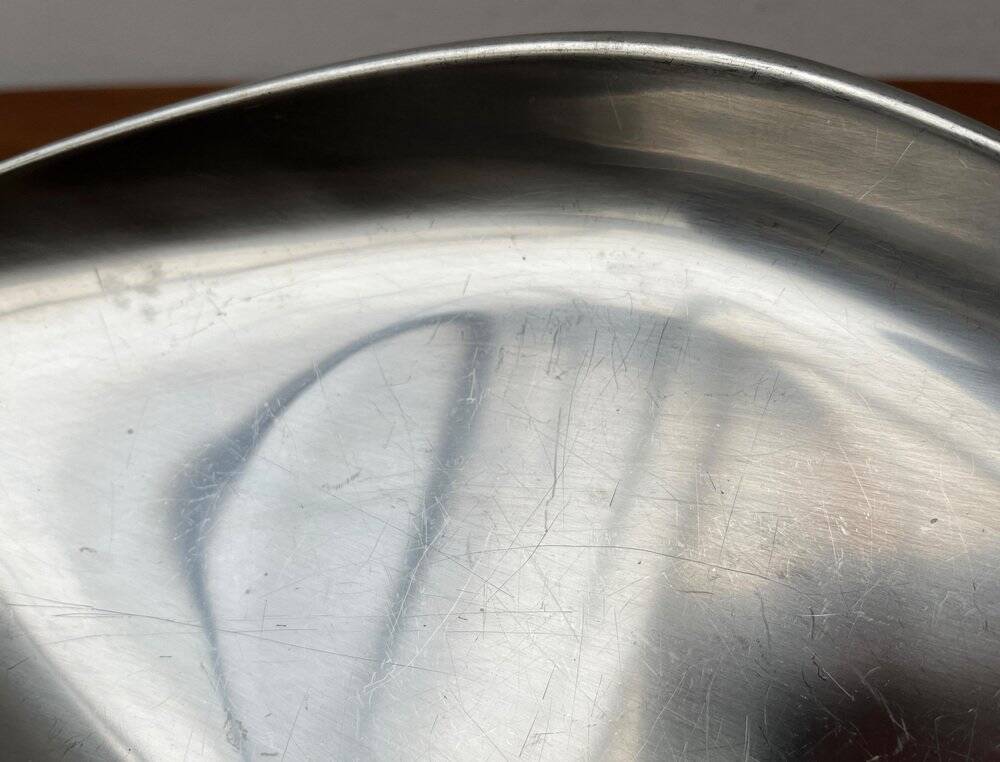 German cromargan plate from the mid-century by WMF, 1960s.