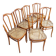 Série de 6 chaises THONET d'époque Modèle 56 à renfo