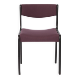 1 of 6 Vintage German Dining Chair, 1950s–1960s, Black Beechwood, Pastel