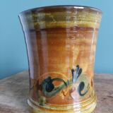 Handmade terracotta mug cup