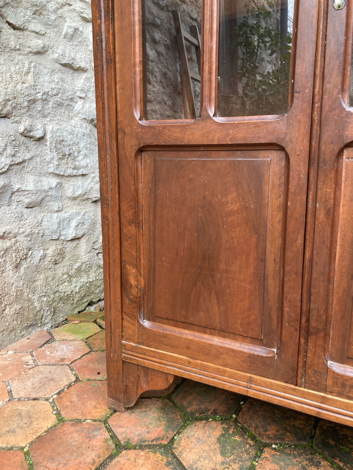 Vintage glass-fronted cabinet