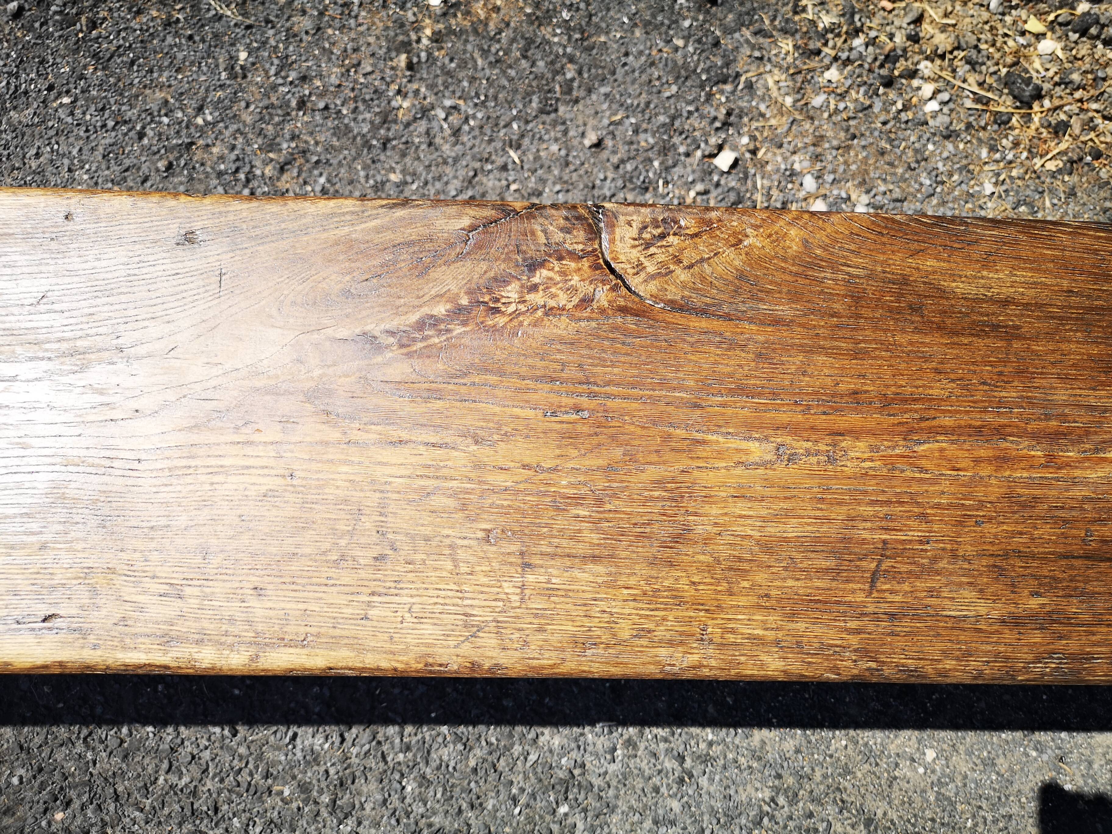 Oak farm bench 2 meters