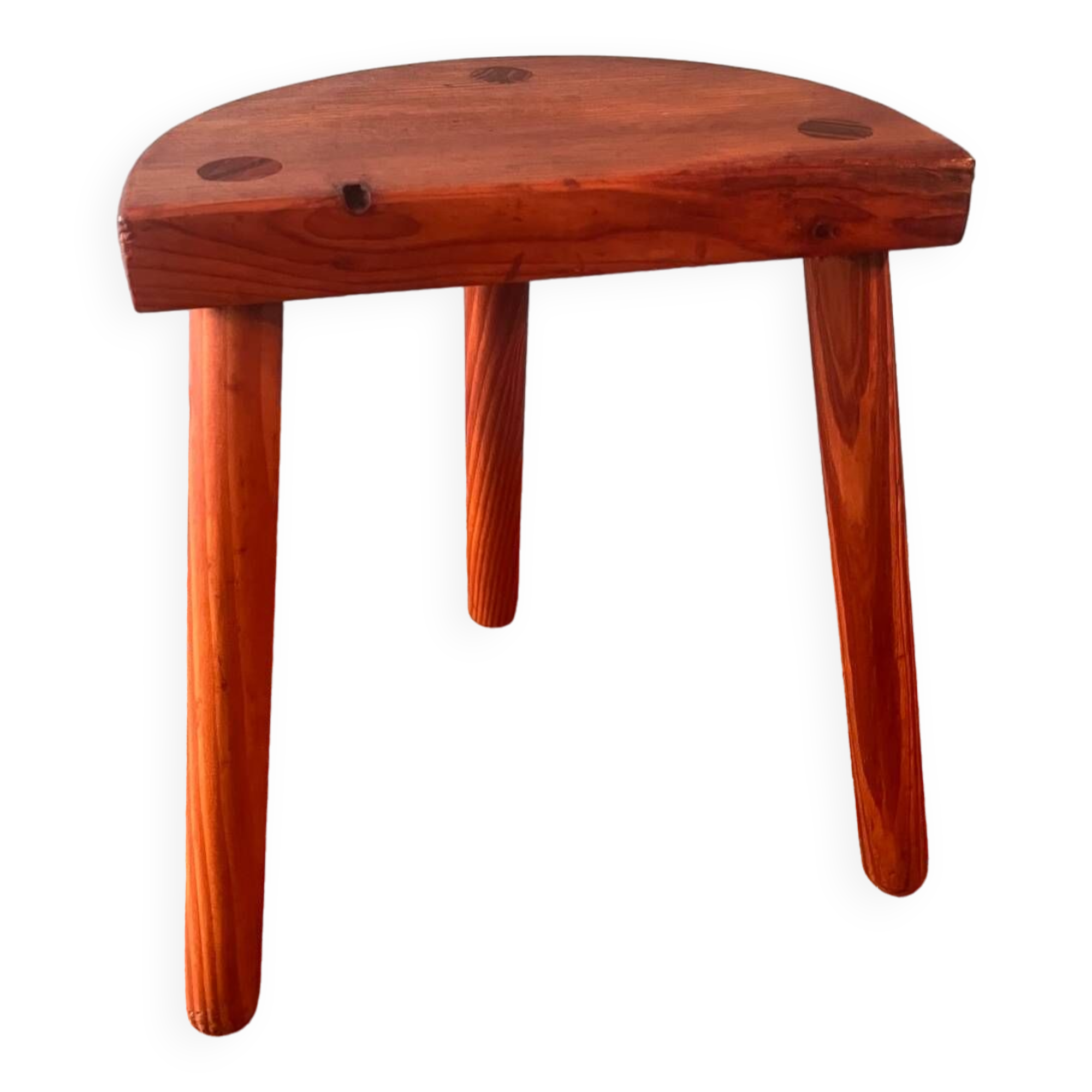 Pine tripod stool