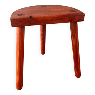 Pine tripod stool