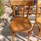 4 Baumann bistro chairs, different shades, vintage