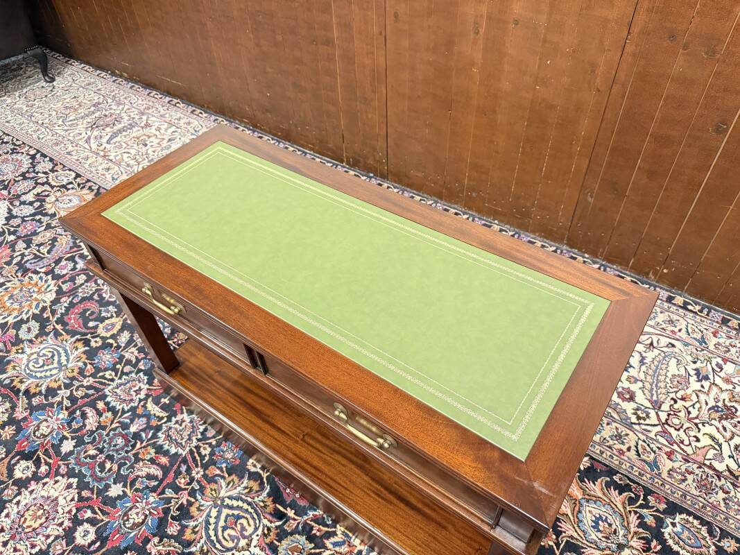 Classic English Chesterfield Side Table