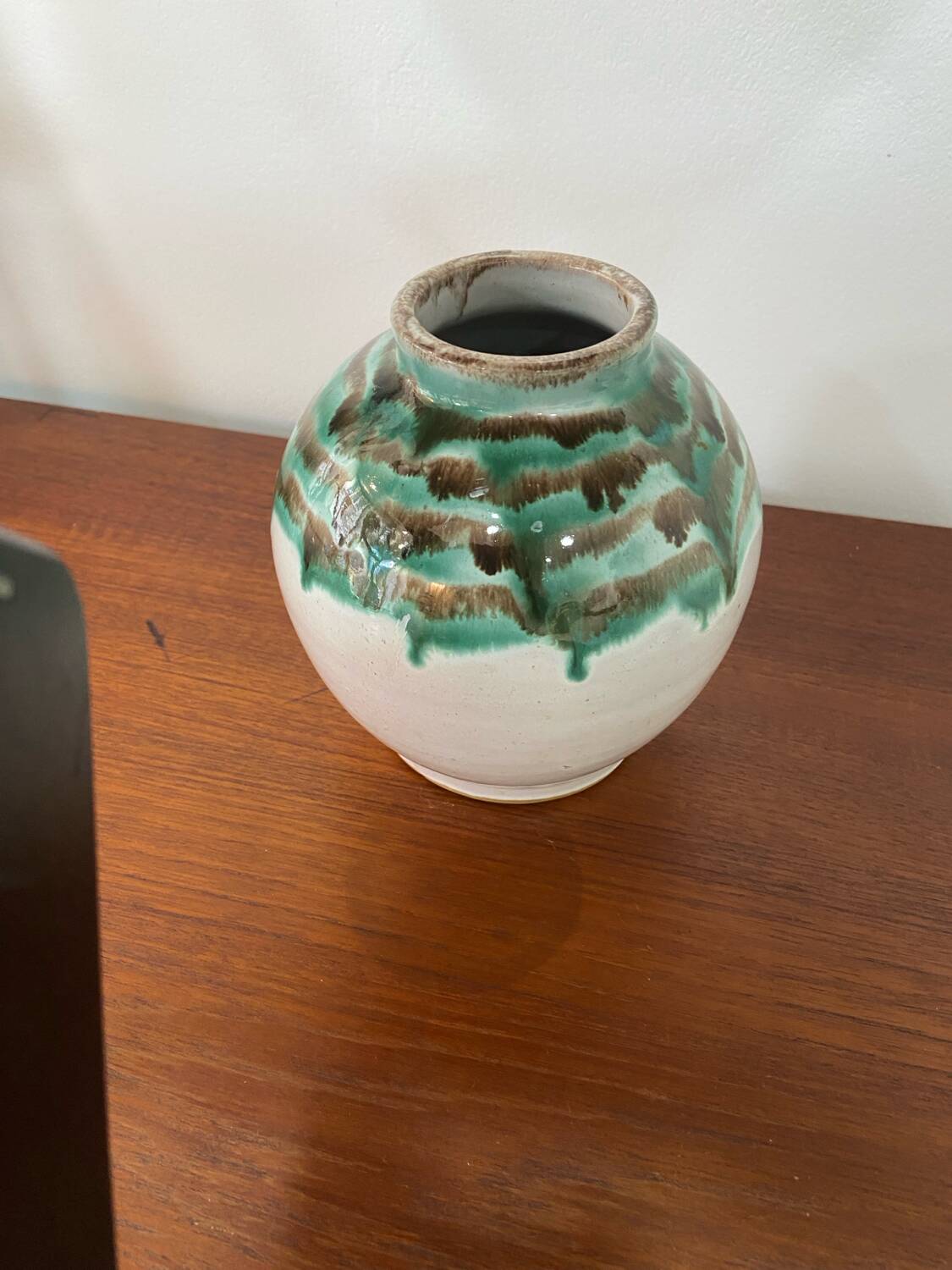 Vintage signed ceramic vase