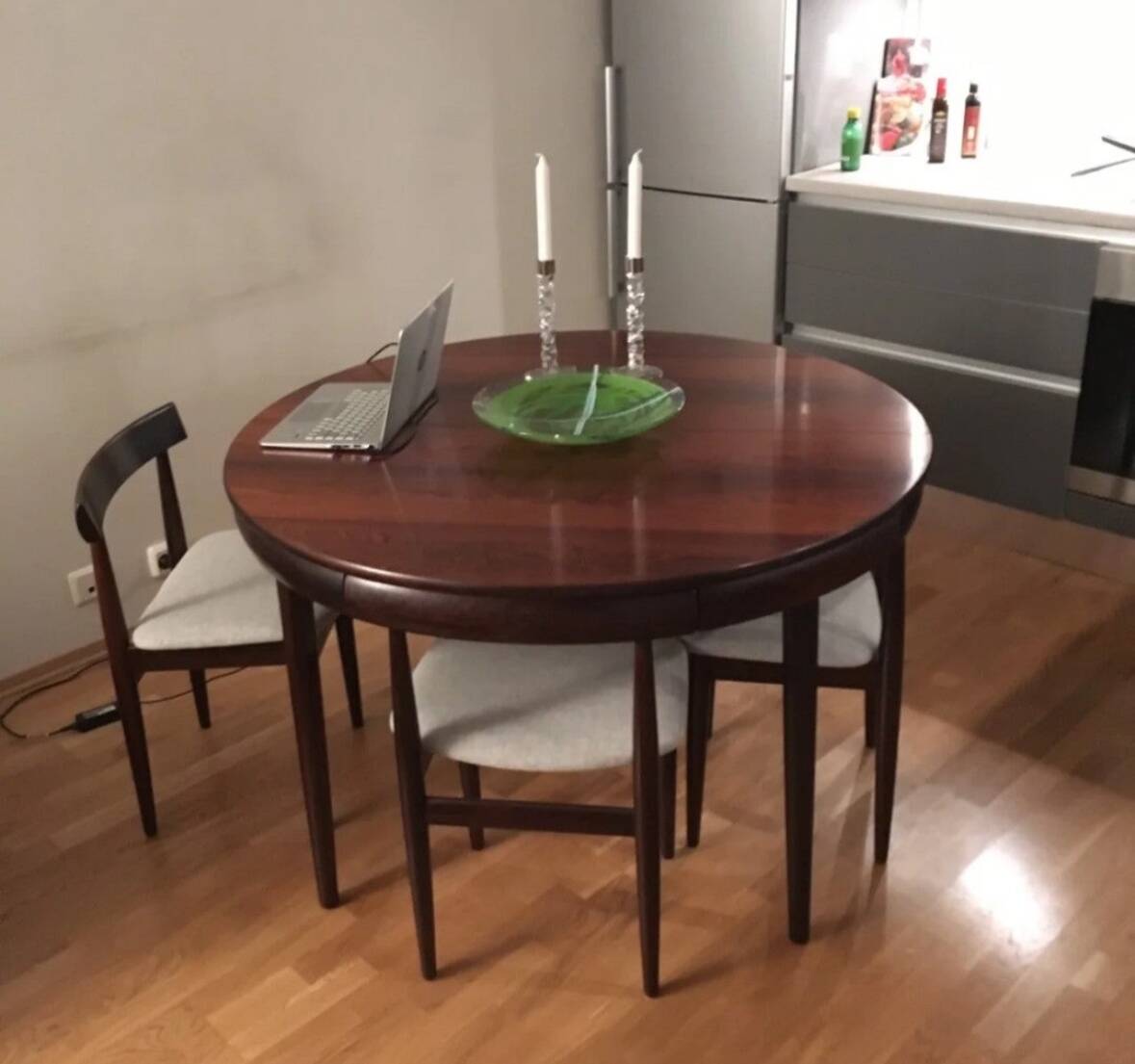 Roundette dining set by Hans Olsen, Denmark 1960s