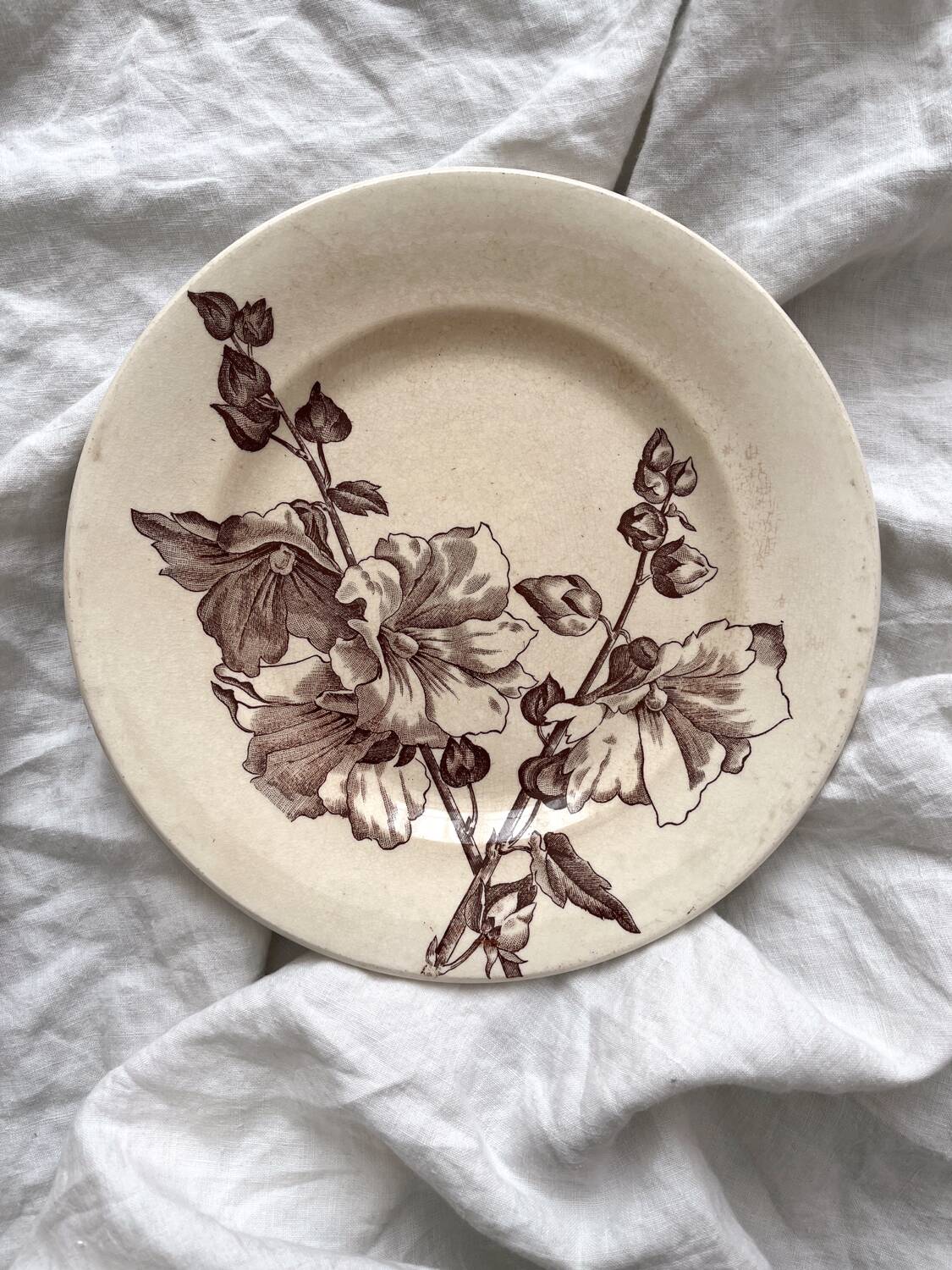 Ironstone dessert plate "Tremières" Salins