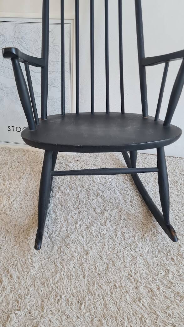 Scandinavian rocking chair from the 1960s.