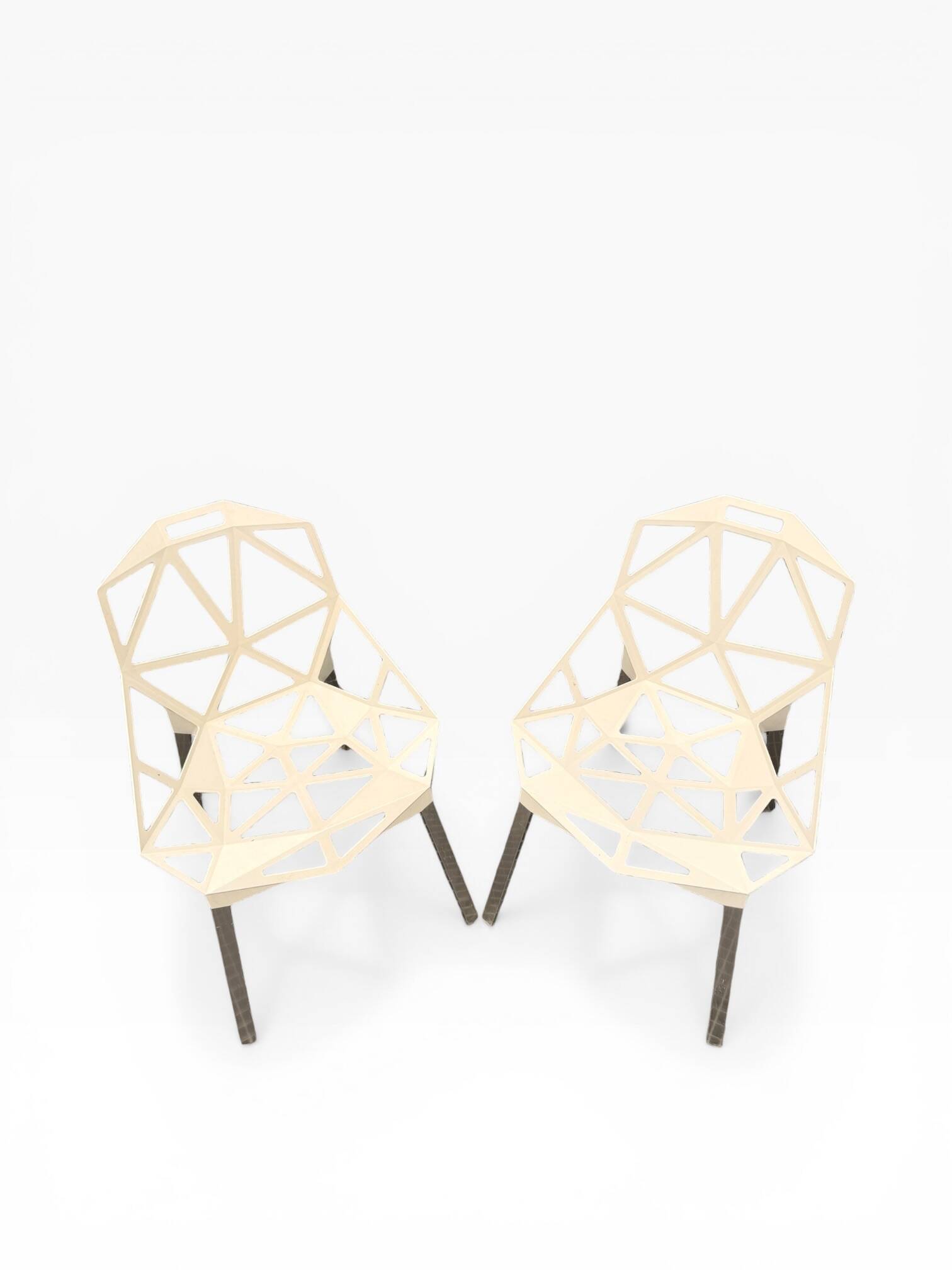 Pair of Chair One Magis Off-White Chairs | Konstantin Grcic