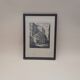 Framed antique engraving — "House of the Pastry Chef"