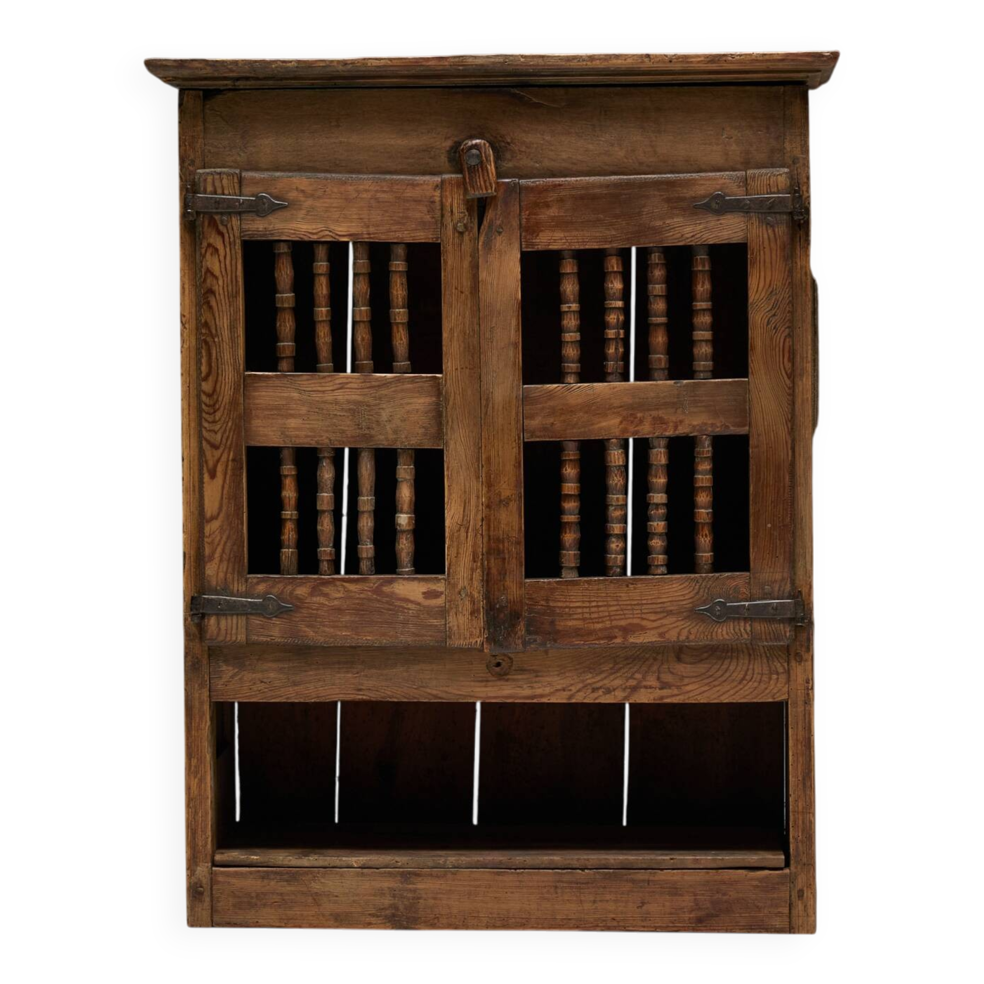 Rural Art Populaire Pantry Cabinet, Spain, 19th Century