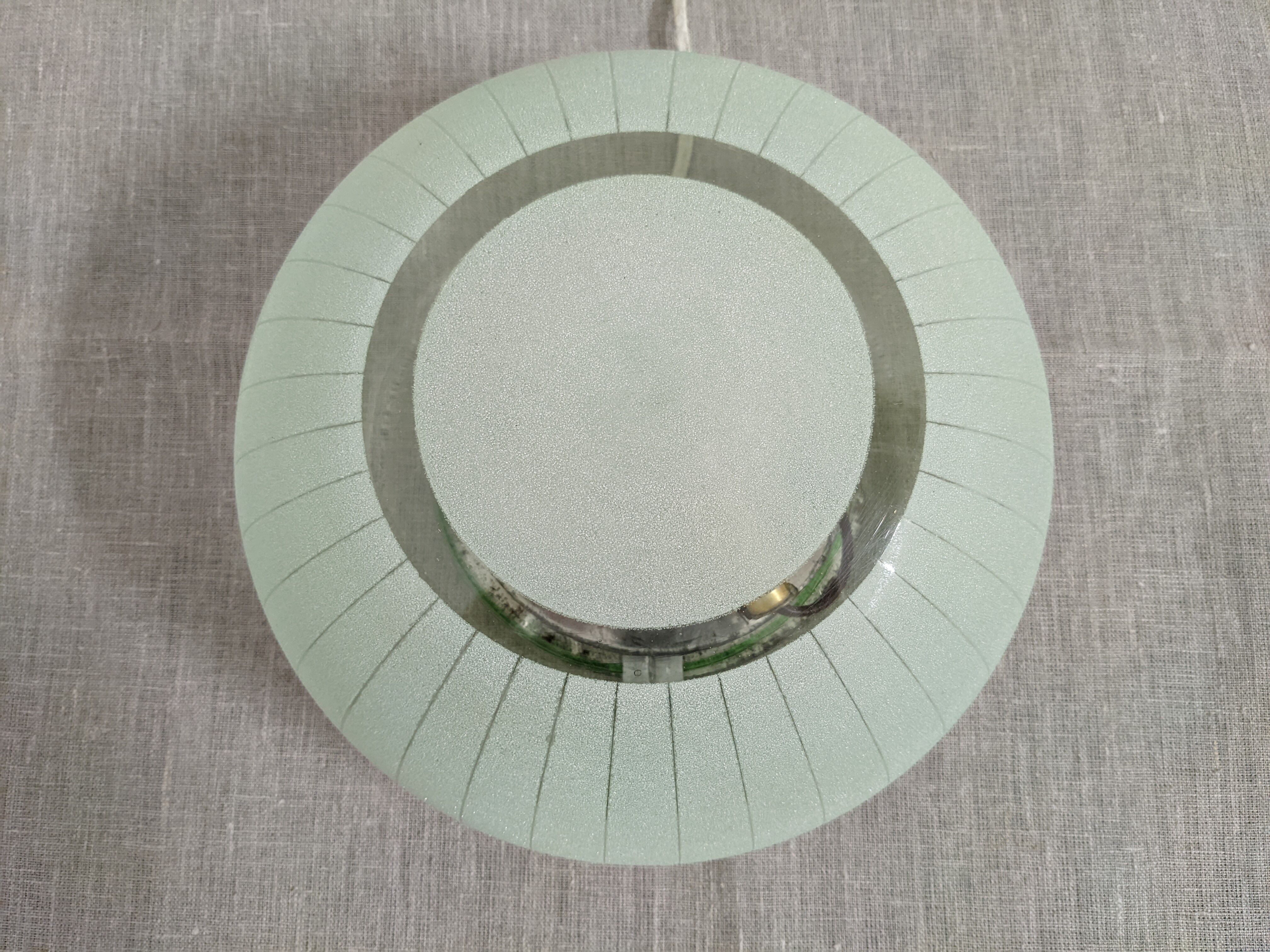 Vintage glass ceiling lamp from the 50s/60s