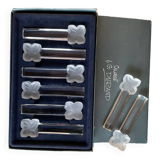 8 crystal knife holders from Arques JG Durand