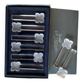 8 crystal knife holders from Arques JG Durand