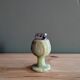 Vintage green onyx table lighter – 1970s style