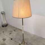 Bronze and white marble floor lamp 1960
