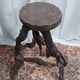 Brutalist bar stool made of vine wood