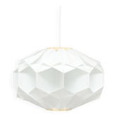 White lamp by L. Schioler for Hoyrup Denmark 1970
