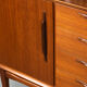 Sideboard in teak with drawers and 3 doors, 1960s