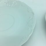 4 broth bowls in taraud limoges porcelain.