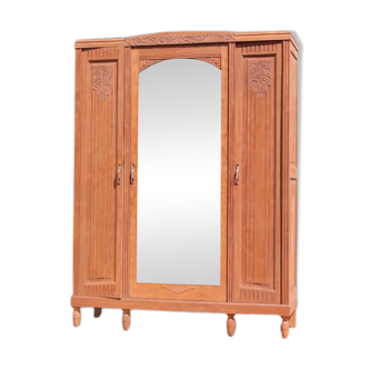 Grande armoire art déco bois exotique