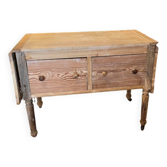 Old stripped trade furniture Console Counter Commode