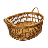 Rattan braided basket