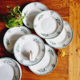 10 assiettes plates Saint Amand 1932