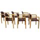 Set of 6 Vintage Design Chairs Dolmas Kembo JB Meijer 1980s