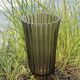 Large Art Deco smoked glass vase – height 32 cm