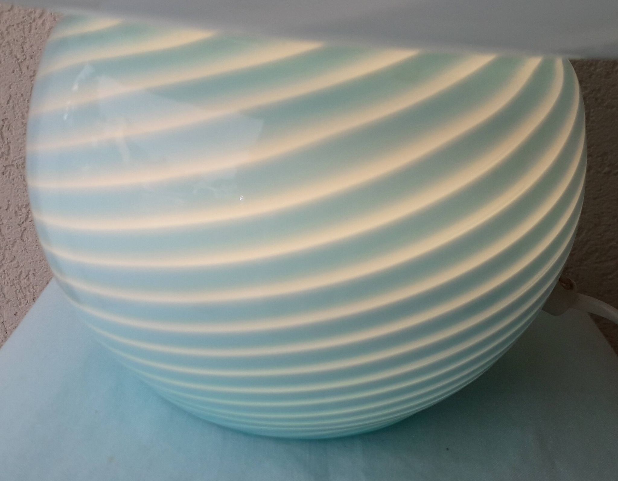 Lampe champignon en verre Murano