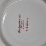 6 cups and saucers porcelain Haviland Limoges barbed-wire décor